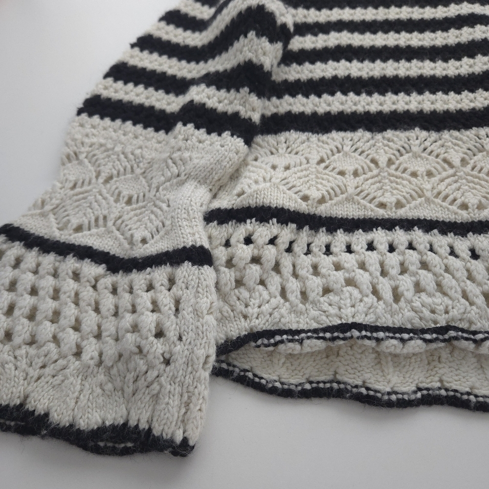 Zara Girls Knitwear Striped Crochet Sweater size 11-12 - Picture 11 of 15